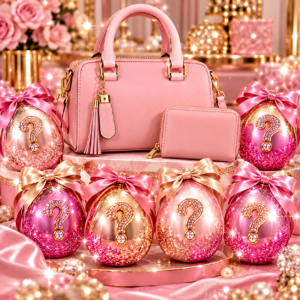 small pink bag, +6 mystery fashion eggs
